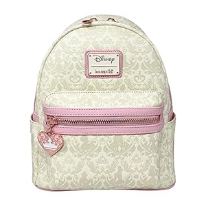 Loungefly Disney Princesses Damask Debossed Womens Double Strap Shoulder Bag Purse