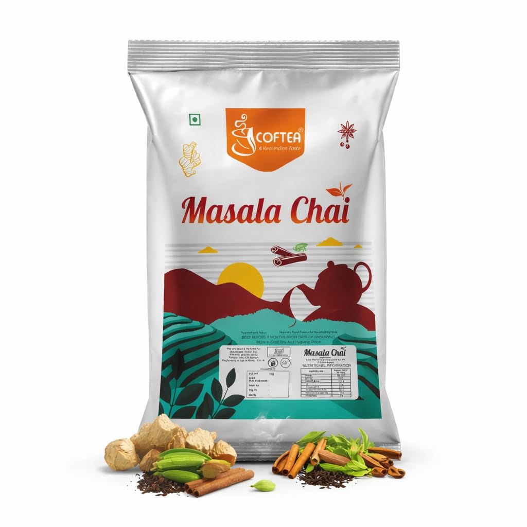 Instant Masala Chai Premix | Authentic Indian Spiced Tea Powder | Ready to Drink Premix Tea with Milk & Sugar | Quick & Easy Instant Tea Sachets