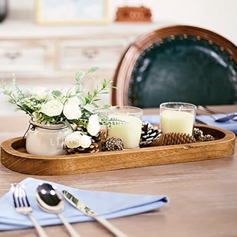 Athaliah Coffee Table Wood Serving Tray by Handmade Cover