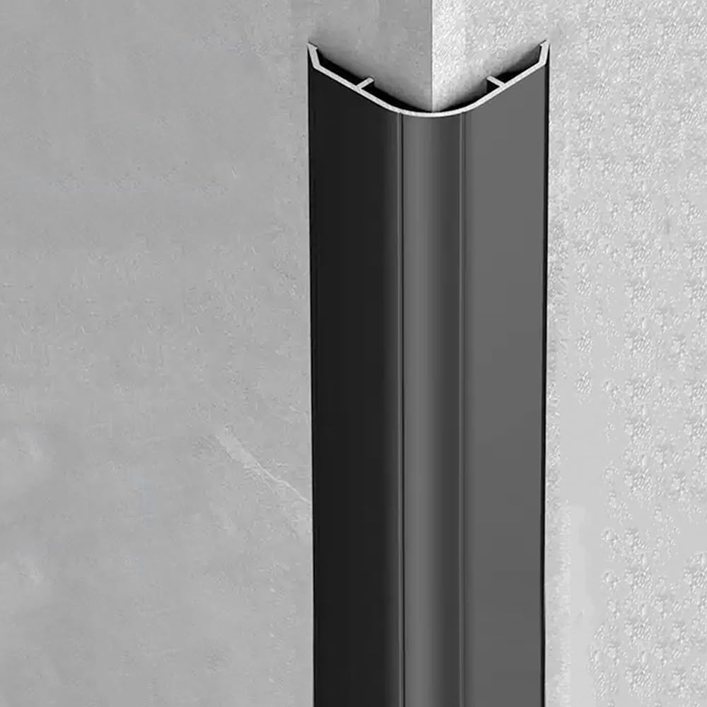 Aluminiowa listwa ochronna na krawędź ścienna, 130 cm, antykolizyjne osłony narożne do drzwi, okien i mebli, zaokrąglone wykończenie dla większego bezpieczeństwa, 2 opakowania
