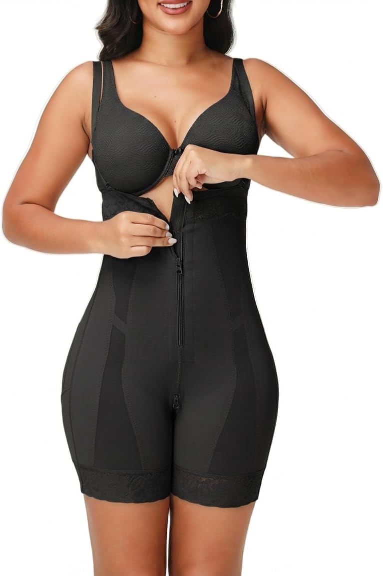 JOSHINE Open Bust Full Body Shapewear for Women Tummy Control High Waist Butt Lifter Seamless Mid Thigh Faja