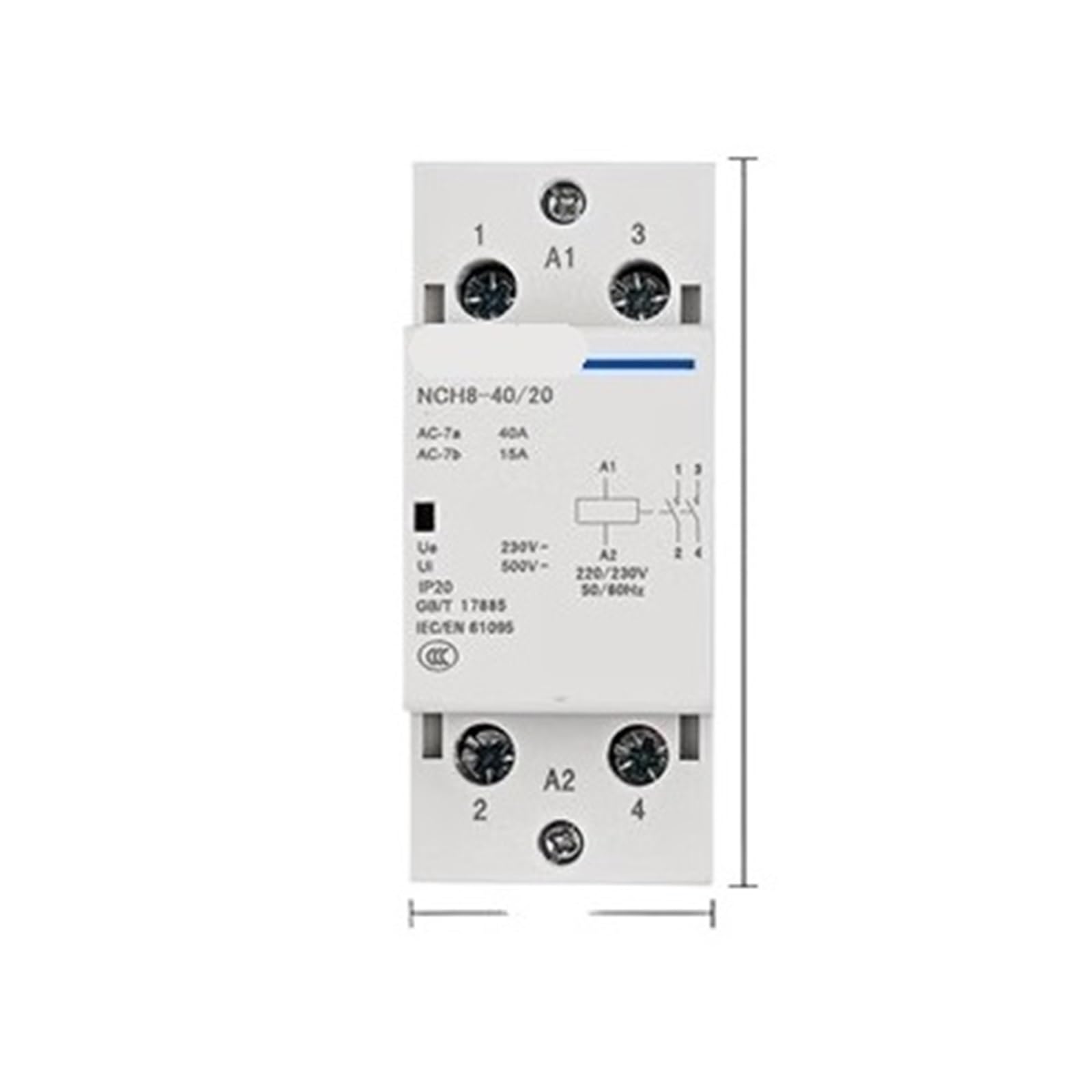 Contacteur de bâtiment NCH8-40/20 220V pour un confort domestique silencieux