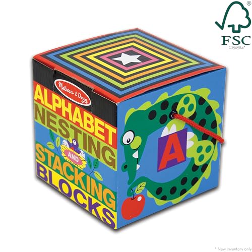 Melissa & Doug 2782 Deluxe 10-Piece Alphabet Nesting And Stacking Blocks thumb #3