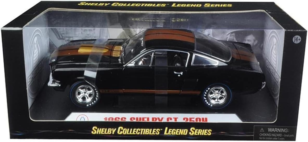 Amazon.com: 1966 GT 350 Black with Gold Stripes and Racing