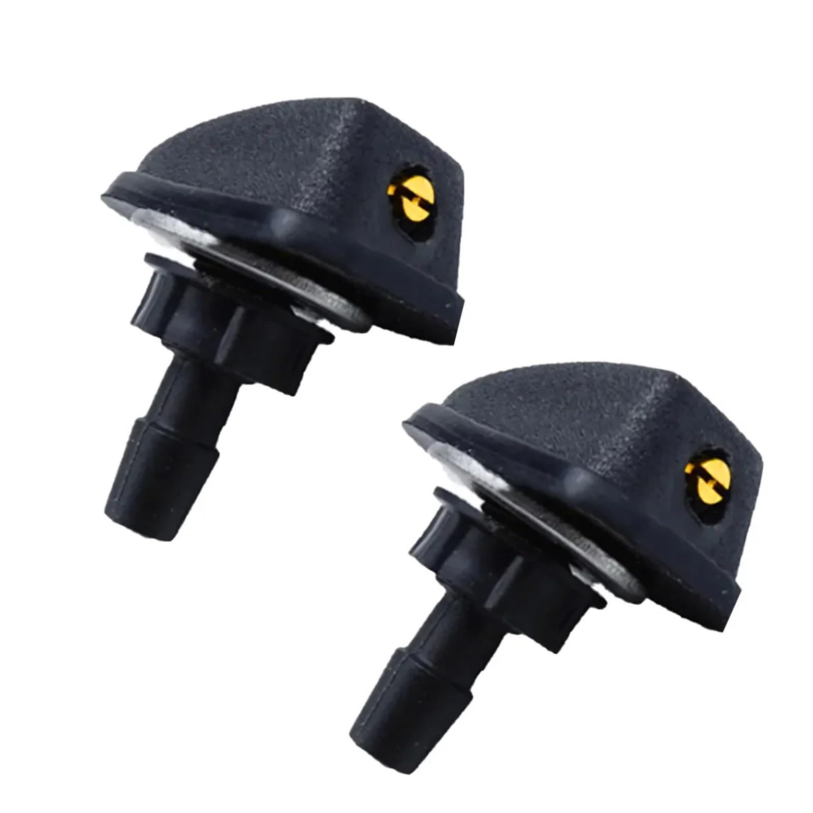 Pacgydk One Color Car Windshield Nozzles 2Pcs Universal Front Windshield Wiper Nozzle Jet Sprayer Kits Sprinkler Water Fan Spout Cover Washer Outlet Adjustment