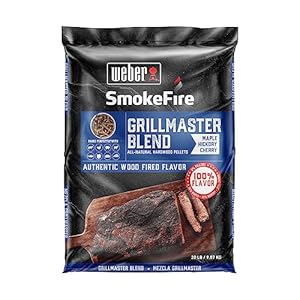 Weber Grillmaster Blend All-Natural Hardwood Pellets for Wood Pellet Grills, 20 lb Bag