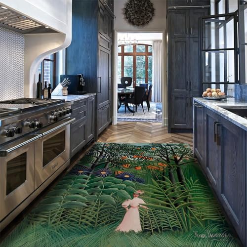 Tapis forêt exotique Henri Rousseau pour sublimer votre salon et vos déjeuners sur le patio - 4