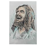 Laughing Jesus Print | 3.5' x 5.5' | Great Gift for First Communion, Confirmation, and Housewarming...