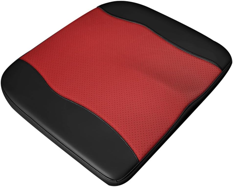 Increase Seat Cushion for Car Use Assorted Color Leather Car Seat Pad 43X40X6 Inch Comfort Boost for Tailbone Pain Relief and Sciatica Support