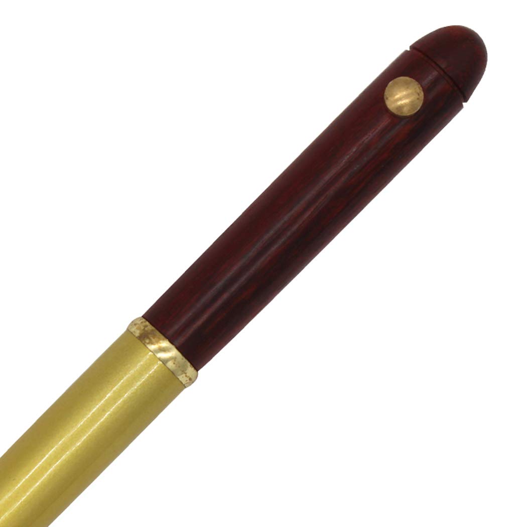 Penna artigianale in legno di leccio, ricaricabile