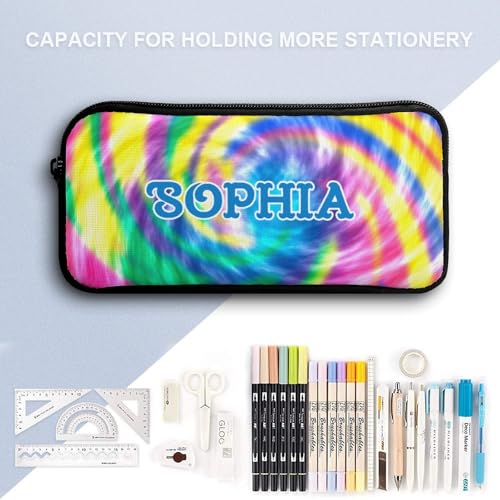 Watercolor Tie Dye Custom Backpack Set 3 Personalized Add Your Name School Bag with Lunch Bag Pencil Case Customized Backpack for Kids Girls Boys4