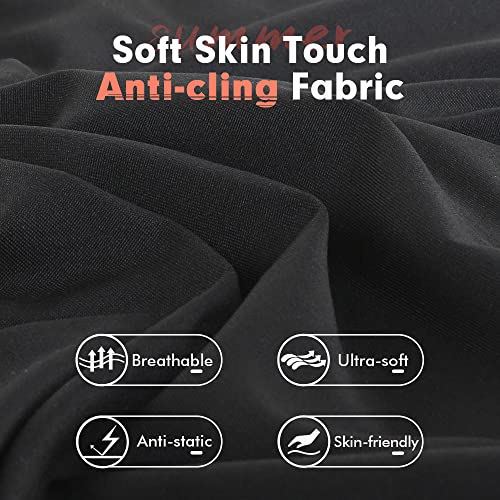 Image of MANCYFIT Half Slips for Women Underskirt Dress Extender Lace Trim Knee Length Midi Skirt