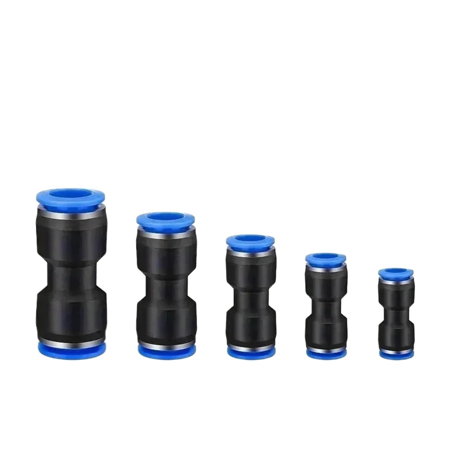 100 uds/50 Uds Accesorios Neumáticos PU montaje de plástico tipo 2 vías for tubo de 4mm 6mm 8mm 10mm 12mm conector rápido bloqueo deslizante(PU12mm 50pcs)