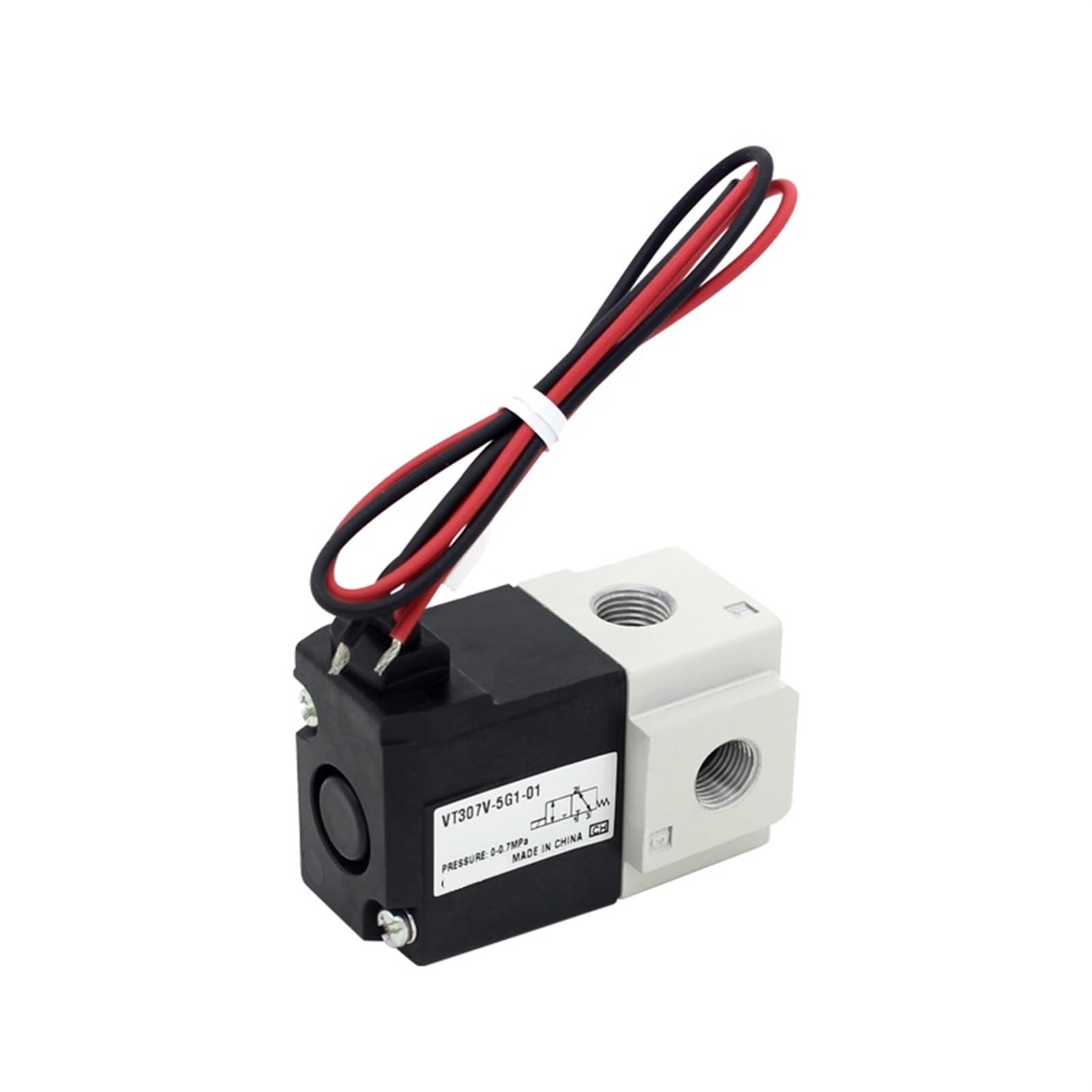 Électrovanne 3 ports VT307-5G1-01 à commande directe type poppet pour circuit pneumatique