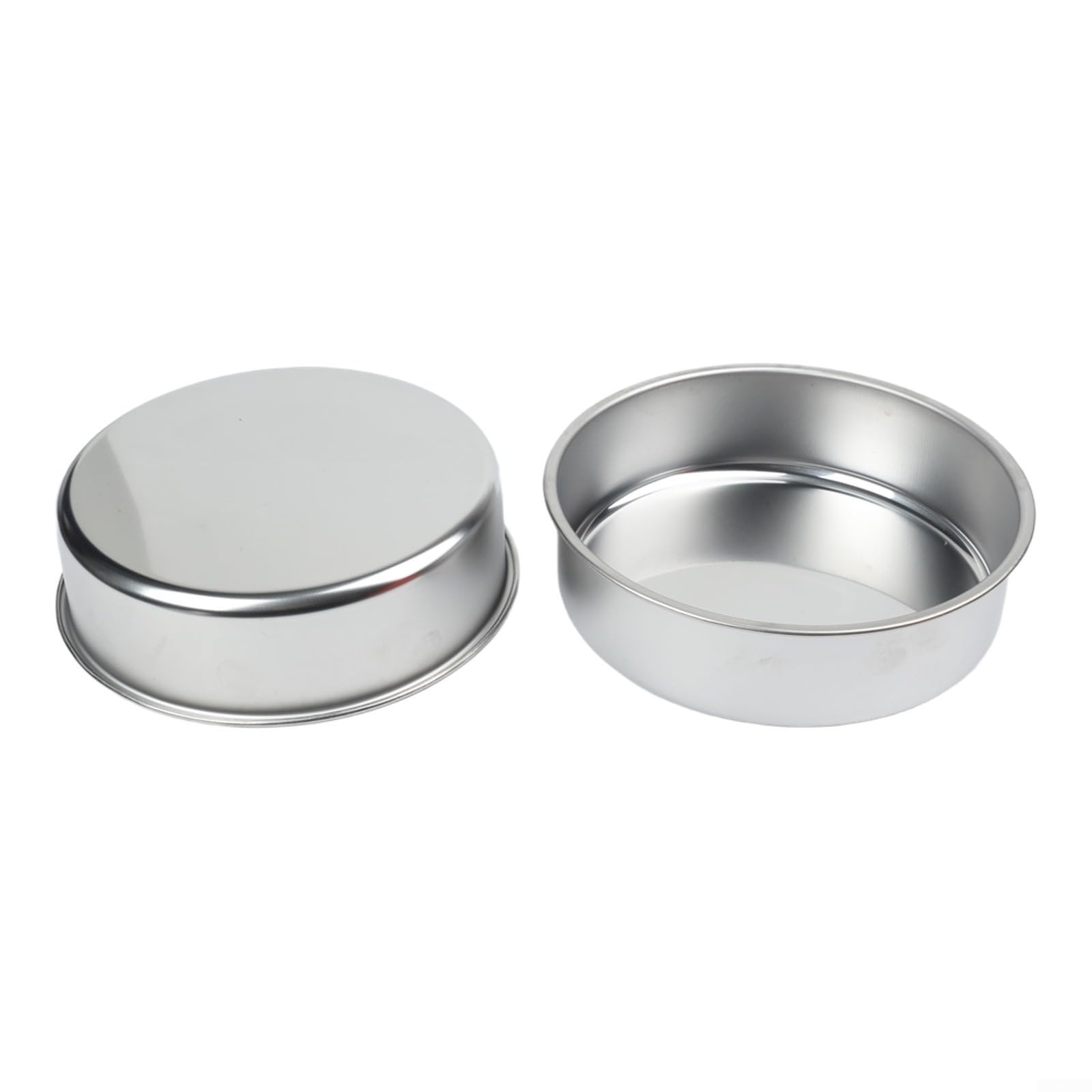 Set 3 Teglie per acciaio 24cm con 100 per carta Forno Set 3 Teglie