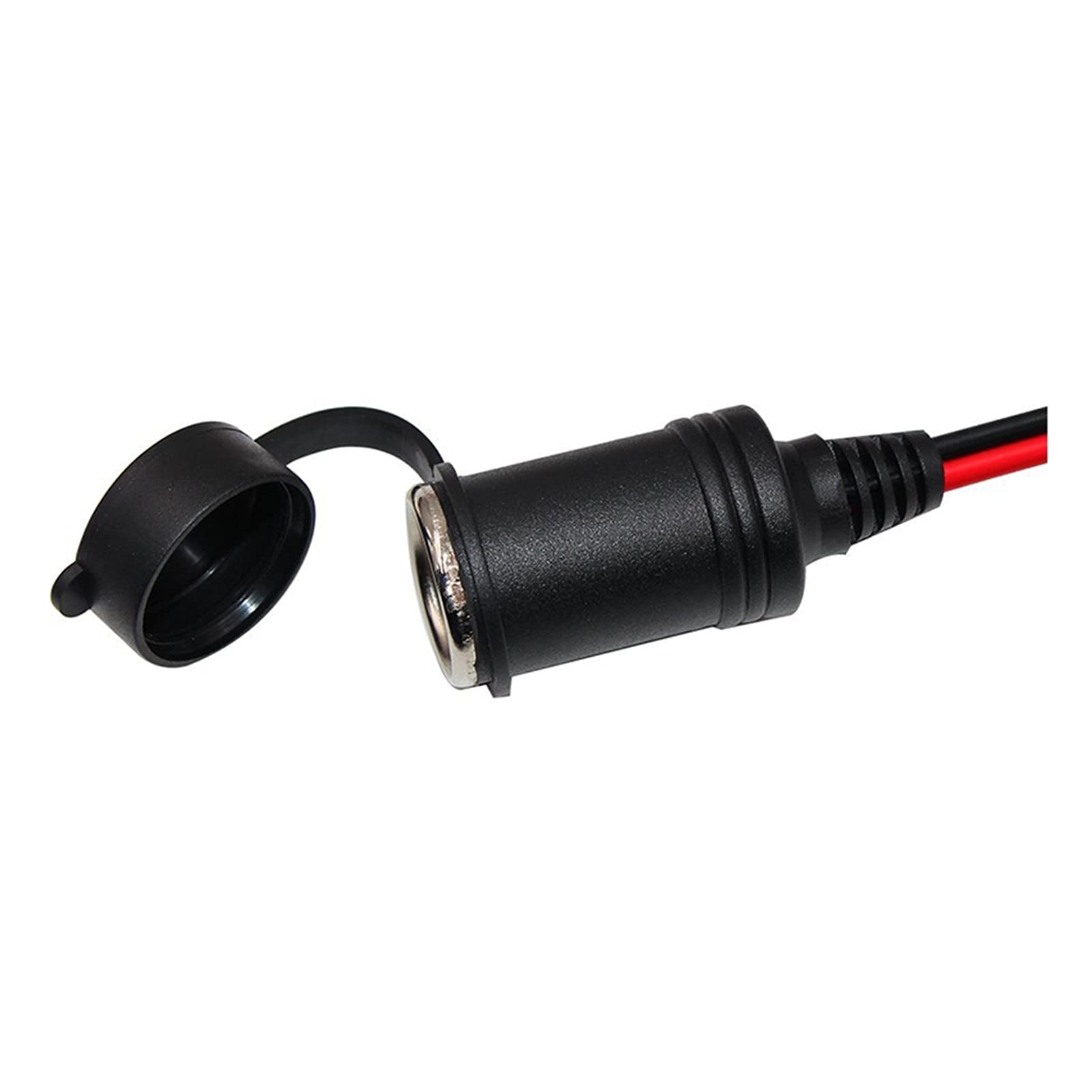 Adaptador Hembra for Encendedor de Cigarrillos de Coche, 2 pies, 12V, 24V, Pinzas de cocodrilo de 10A, Cable de extensión con Clip for batería de Coche