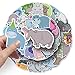 50Pcs Cute Hippo Stickers, Funny Hippopotamus Waterproof Sticker for Kids Teens Adults, Zumkjde Cartoon Hippo Animal Decorative Water Bottles Laptops Journal Graffiti Decals
