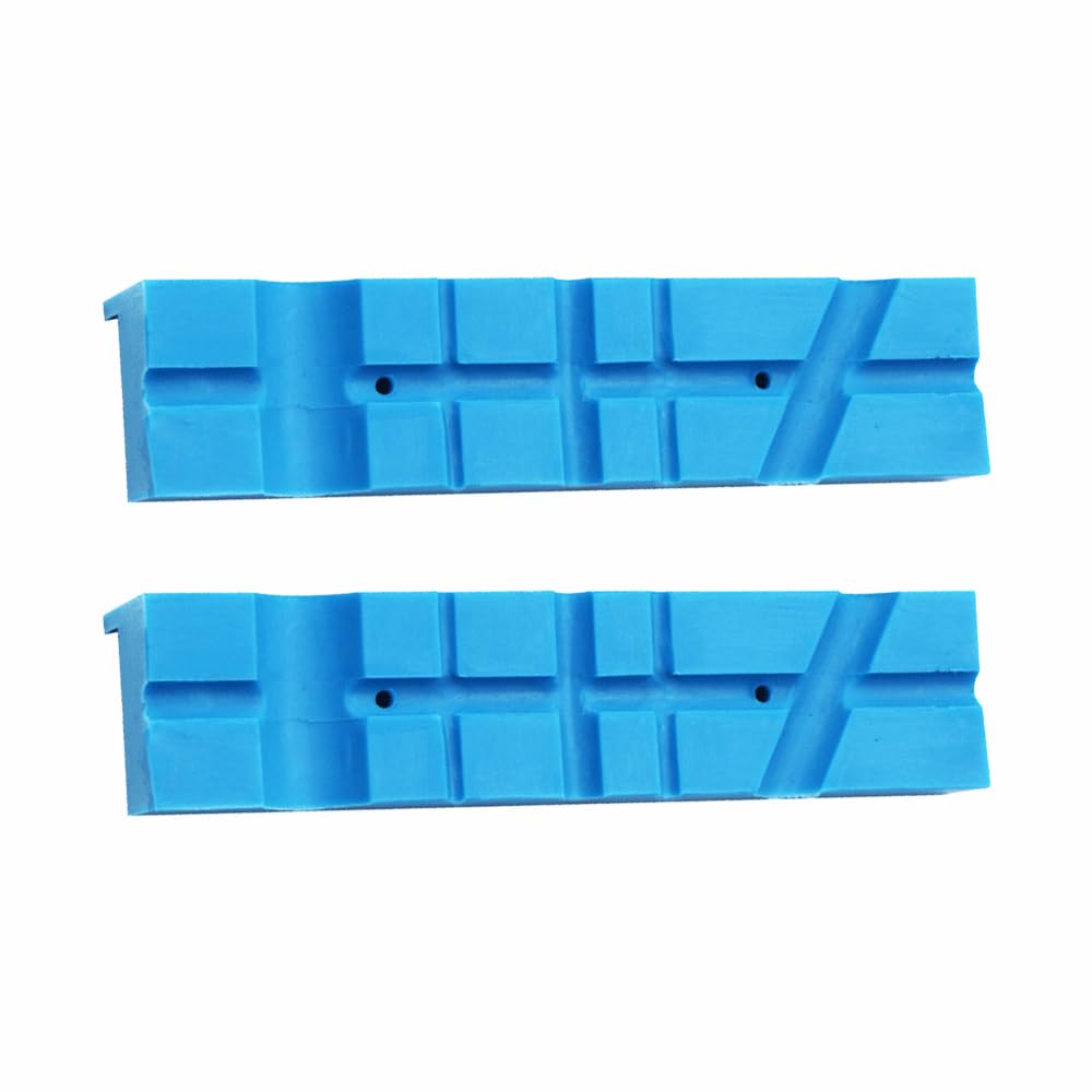 Lot de 2 mâchoires d'étau souples à rainures multiples pour bois, métal, plastique, tubes (100 mm)