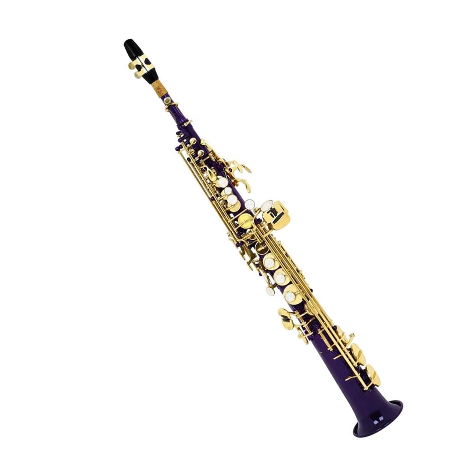Bb Alto Saksofon Mosiężny Drewniany Fioletowo Czerwony Z Futerałem Rękawice I Ściereczka Do Czyszczenia Saksofon(Purple)