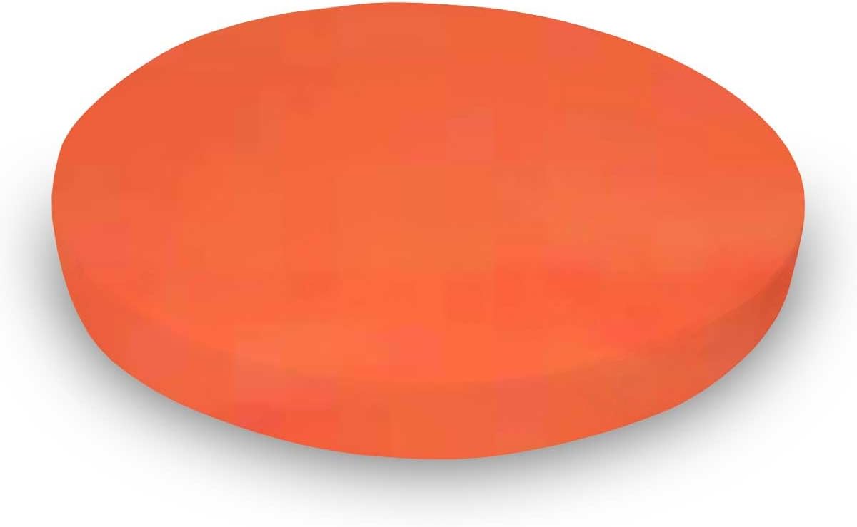 SheetWorld Baby Fitted Oval Crib Sheet Fits Stokke Sleepi, 100% Cotton Woven Sheet, Unisex Boy Girl, 26 x 47 inches, Deep Orange Woven, Made in USA