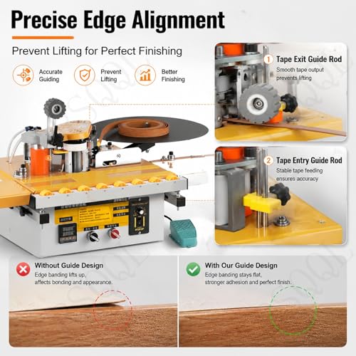 Máquina de bandas de bordes para solucionar cantos despegados e imperfecciones en madera 4