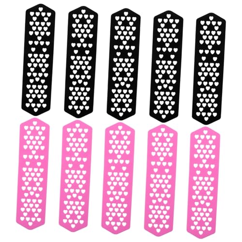 FRCOLOR 10pcs Hairstylist Pad Heatproof Perm Plates for Barbers Hair Salon Tool Heat-blocking Accessories Random Color