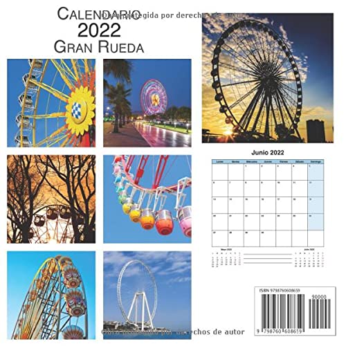 Miniatura 2 de Calendario Gran Rueda Calendario de pared español mensual 12 meses (enero a diciembre) 22 x 22 cm (Spanish Edition)