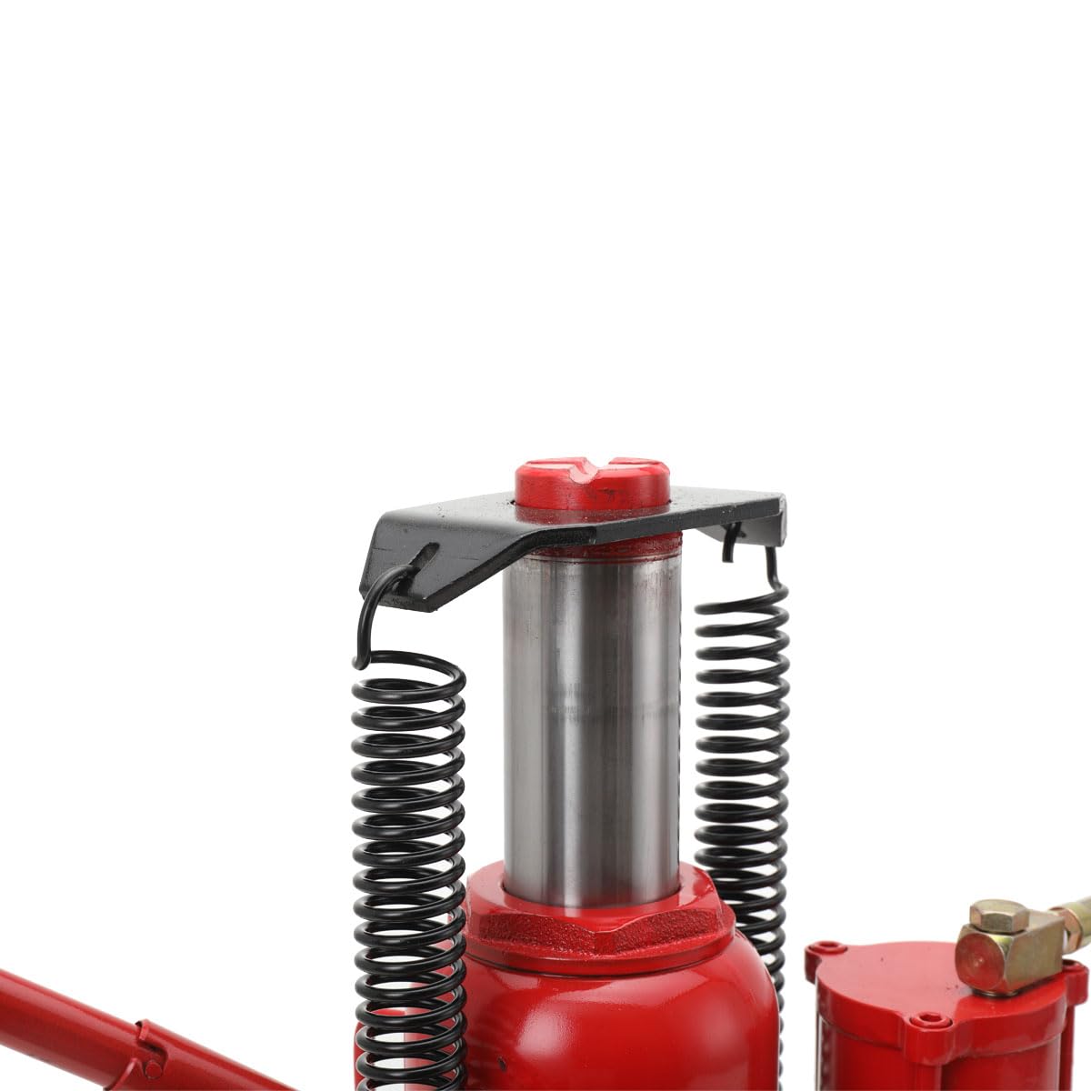 Cric per Auto 20T, Altezza 260-510 mm, Doppia Modalità Manuale/Pneumatica, Martinetto Idraulico Robusto, Cric Idraulico Compatto per Officine e Veicoli Pesanti