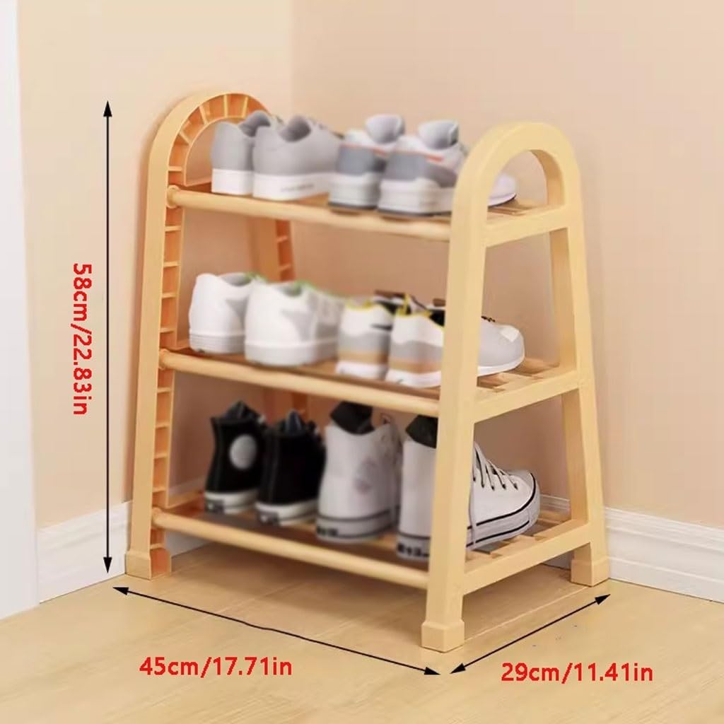 RENEESME Shoe Rack Shoe Rack For Home Door Simple Shoe Rack Indoor Multi-storey Rental Housing Storage Shoe Cabinet Shoe Organizer Rack(B)