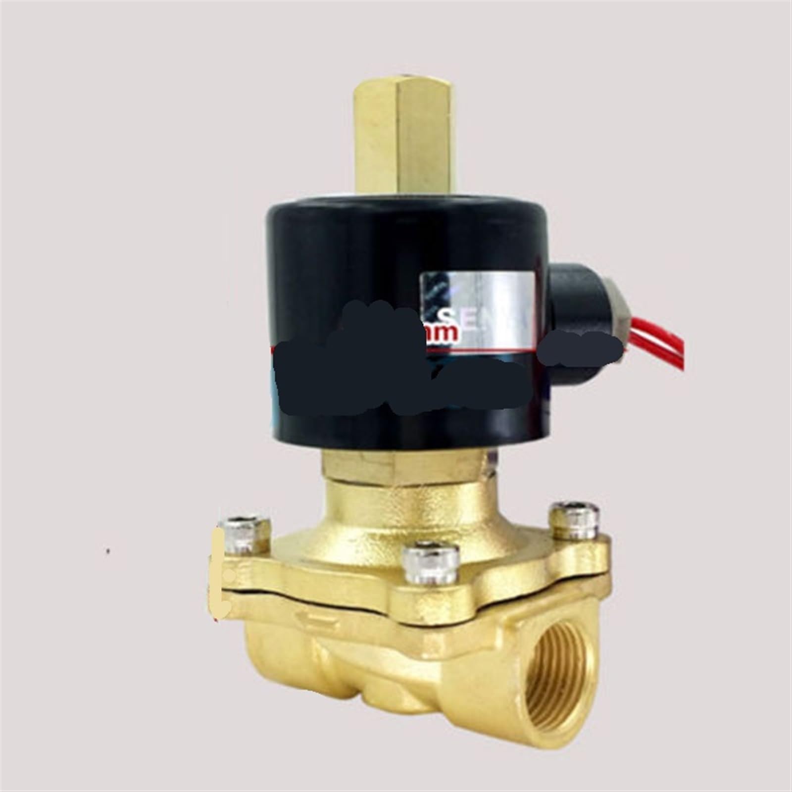 VSPPJYFG DC12/24V AC110/220V 1/2" BSPP 18W Flow Port 16mm Normally Open Brass Gas Oil Water Solenoid Valve(AC110V)