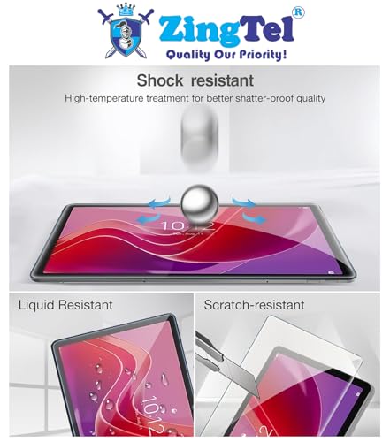 Image of Screen Guard Designed For Amazon Fire HD 10 /Fire HD 10 Plus /HD 10 Kids /HD 10 Kids Pro (2023 /2021) 10.1 Inch Nano Fiber Tempered Glass Screen Protector Flexible, HammerProof & Shatterproof