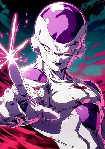 Image of NIJUKA Anime Printed Metal sheet Poster For Home And Room Decoration | For Anime Art Fans Boys And Girls (Friza)