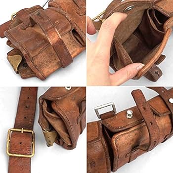 20s 30s ミリタリー　ヴィンテージ　スウェーデン軍　　マシンガンベルト Amazon.co.jp: スウェーデン軍 レザーアンモベルト USED