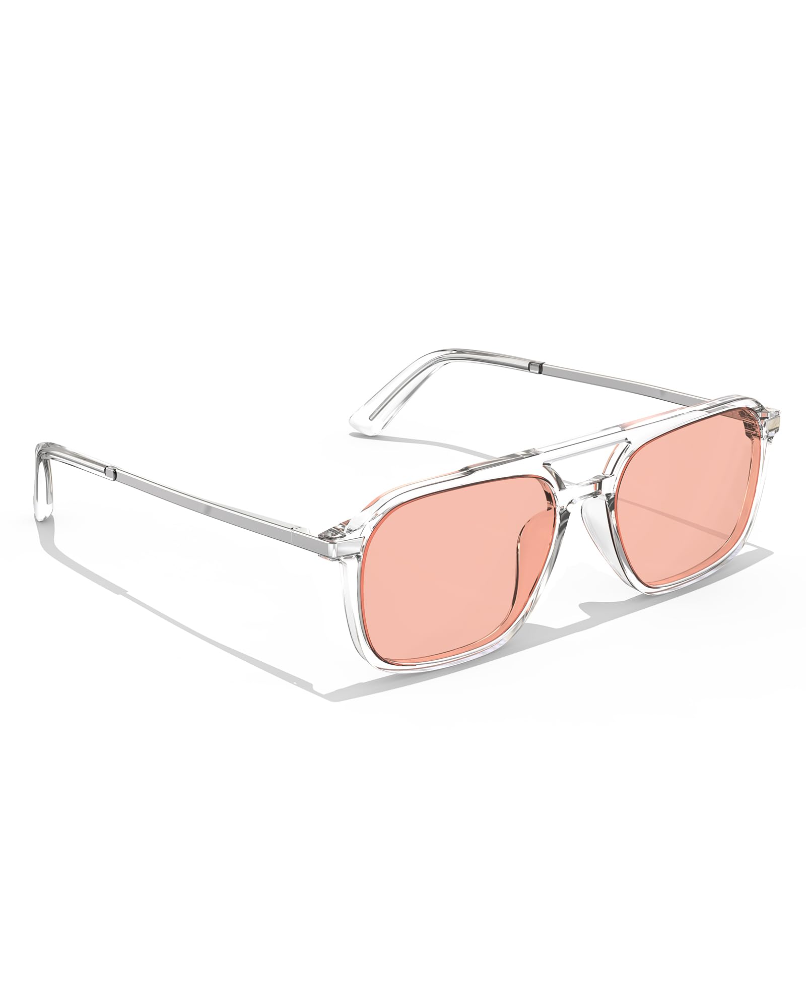 Goiteia FL-Rose - Occhiali da emicrania con luce sensibile alla luce fluorescente a LED, fotofobia, abbagliamento dello schermo, staffa a molla