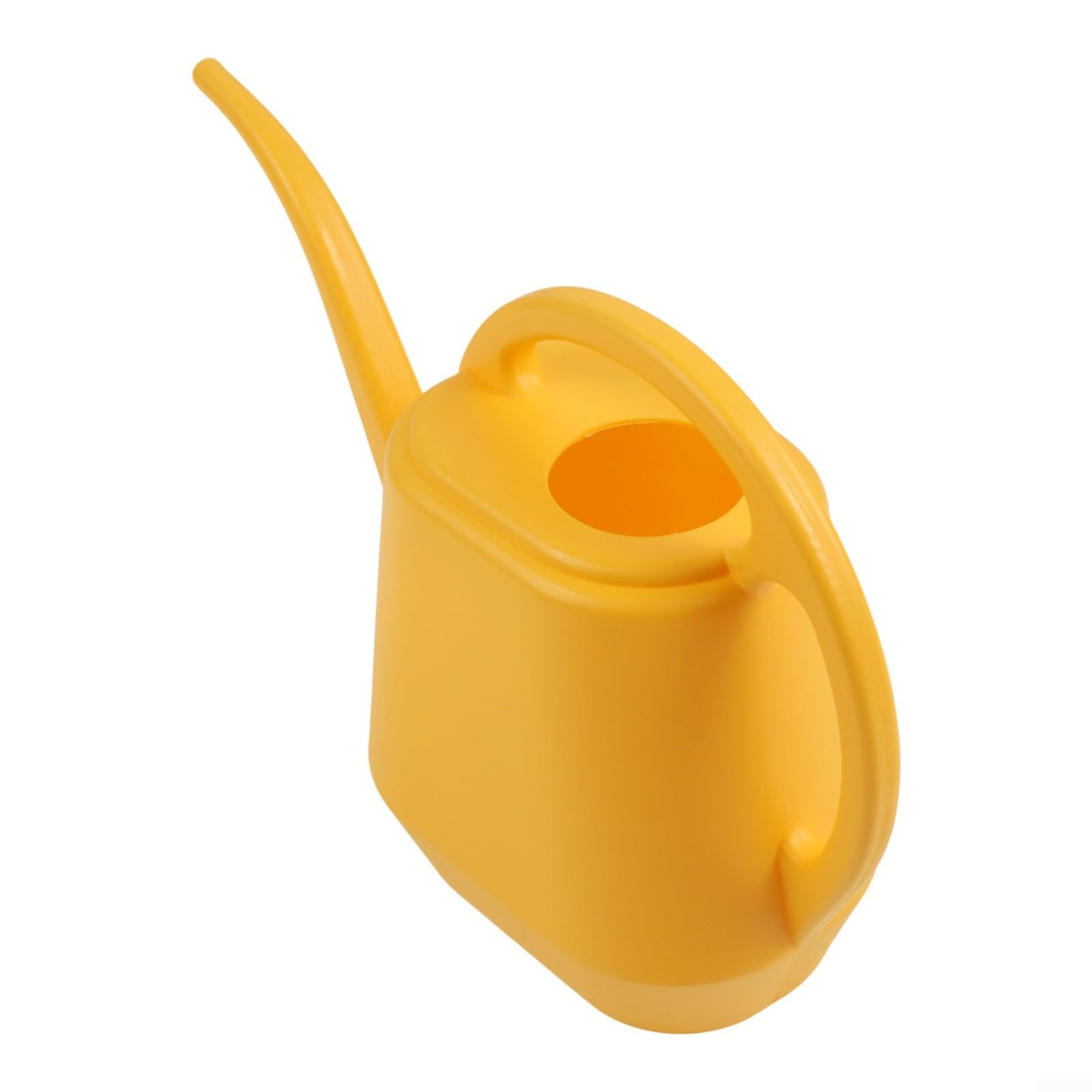 Garden Watering Can with Long Spout, Lightweight and Plastic, 2L Large Capacity for Indoor Plants and Outdoor Gardens(Yellow)