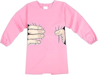 MASII Fartuchy dla kobiet fartuch kuchenny bawełniany długi rękaw fartuch roboczy