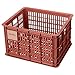 Basil B.V. Unisex – Erwachsene Crate Fahrradkorb, Rot, 34x40x25cm,27ltr