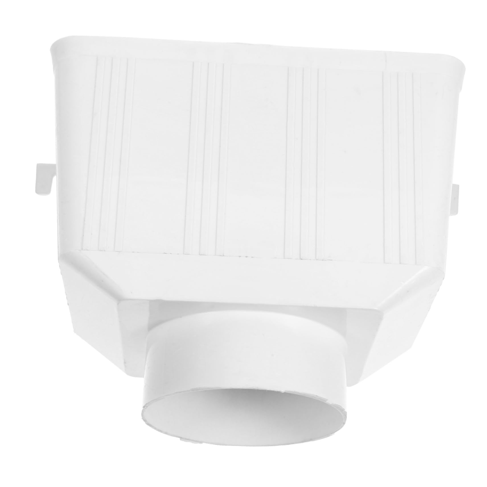 Crépine tuyau de gouttière PVC blanc 90mm système récupération eau