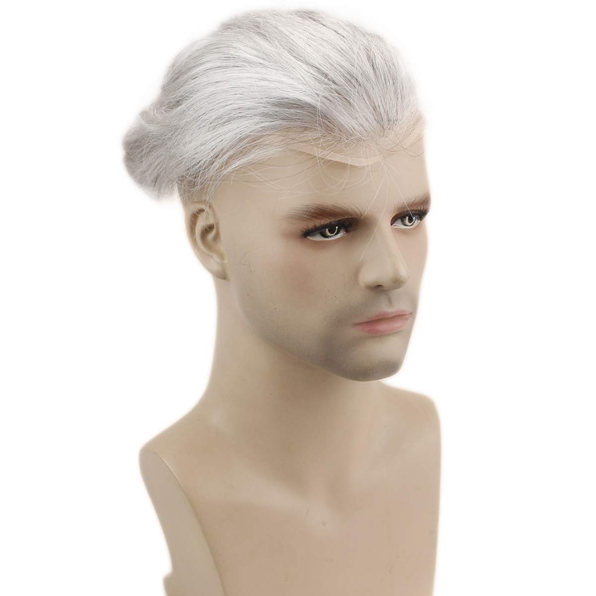 Buy Dreambeauty Men's Toupee 10×8 inch Human Hair Thin Skin Hairpiece