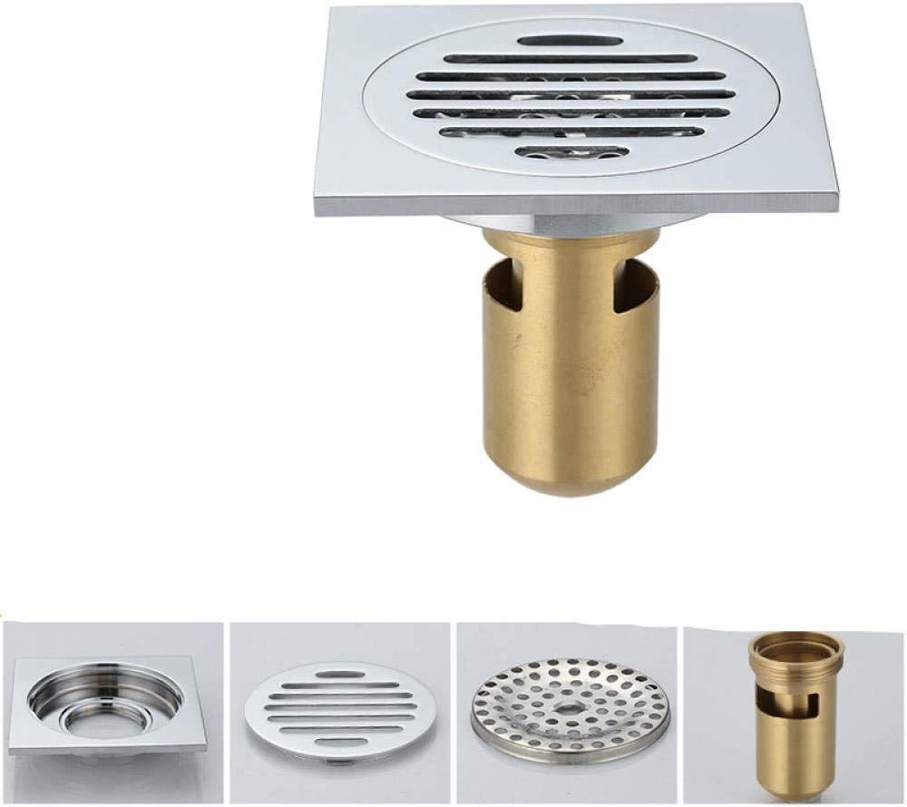 Tapa De Desagüe De Ducha Desagüe De Piso Cubierta De Desagüe De Desagüe Escurridor De Ducha Desagüe De Rejilla De Desagüe De Ducha Antiolor Fácil De Limpiar Y Mantener Acero INOX