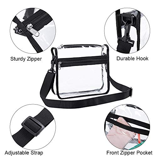 Bolso Crossbody Transparente Edraco con Correa Ajustable miniatura 5
