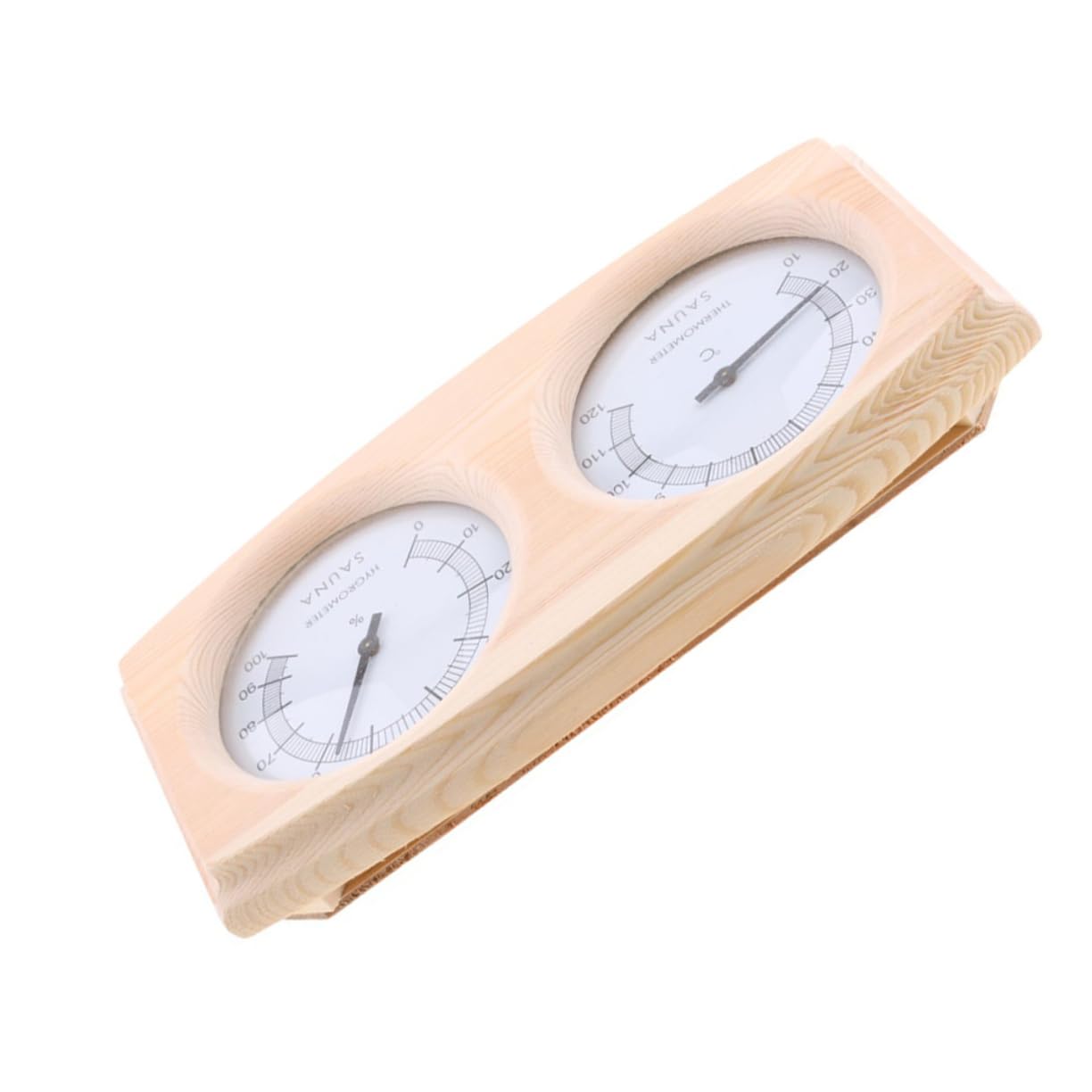 Igrotermografo in Legno per Sauna Quadrante Chiaro
