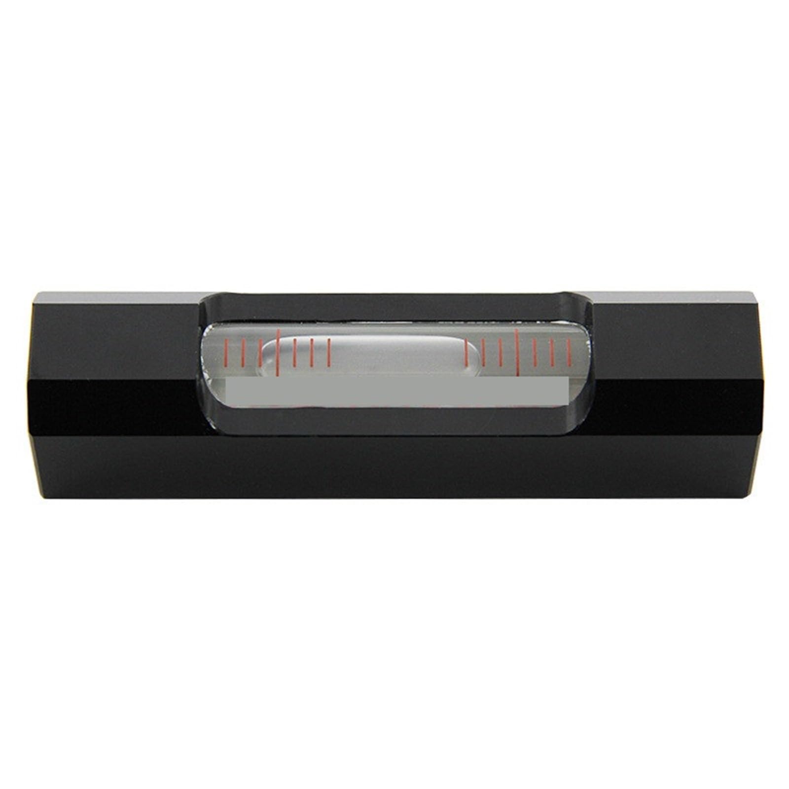 1 unidad de mini nivel de burbuja de alta precisión, regla de nivel de burbuja portátil, ajustador mecánico de 0,02 mm/m(Black)
