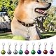 Larrel 9 Stück Katzenhundehalsband Jingle Bell, Bunte Haustier Glocken mit Verschlüssen Trainings Glöckchen Halsband Anhänger Haustierhalsband Zubehör Tracker Glocke für Party DIY Basteln Dekoration