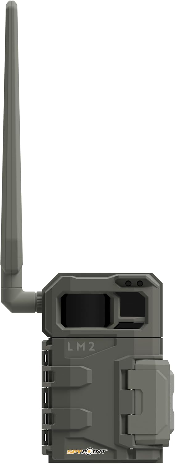 SPYPOINT LM2 Cellular Trail Camera - 20MP Photos, Infrared Night Vision Photos, 90' Flash & Detection, 0.5S Trigger Speed, Optimized Antenna (US)