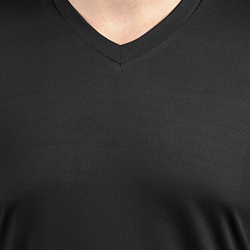 Image of Stylish Regular Fit Plain Men's V-Neck Half Sleeve T-Shirt