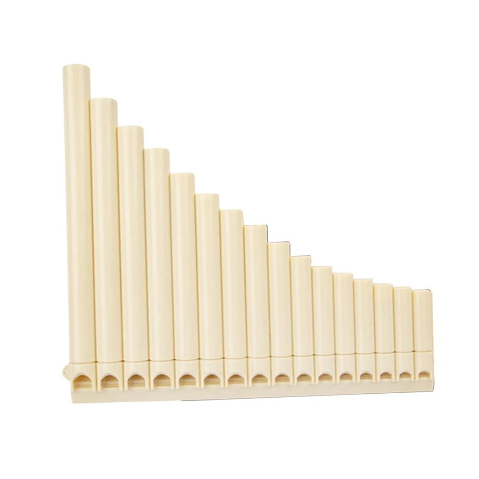 Flauto Di Pan Professionale Flauto Di Pan 18 Tubi Strumento In Tonalità Do Per Principianti Con Borsa Il Trasporto(Beige)