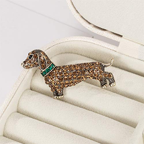 YAZILIND Cute Dog Brooches Vintage Animal Brooch Pin Corsages Sweater Suit Accessories Pins2