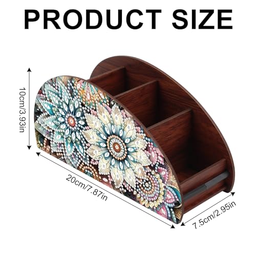Image of MVVMTOP Diamond Painting Kits Organizer Box, Diamond Art DIY Flowers Special Shape Diamond Partial Mosaic Handmade Making Kit Organizer Box, Home Dining Living Room Tabletop Art Decoration