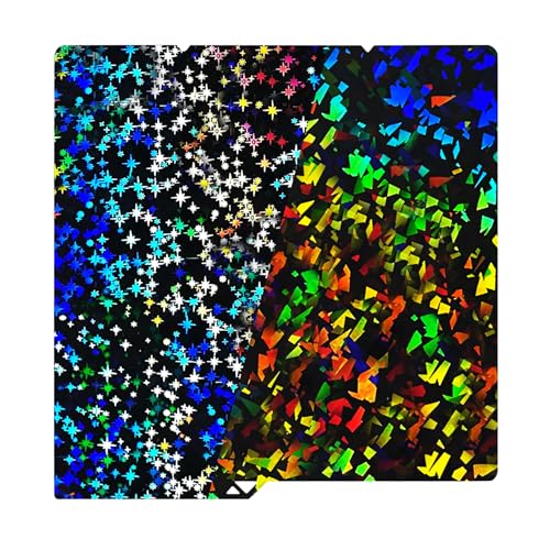 IdeaFormer IR3 Effect Kobra S1 X Plate for Anycubic 264x276mm PEF Rainbow Confetti+Galaxy Spring Steel Print Plate for Anycubic Kobra S1 Kobra X Combo Kobra 4 3D Printer Platform